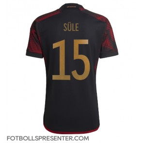 Tyskland Niklas Sule #15 Borta Matchtröja VM 2022 Kortärmad
